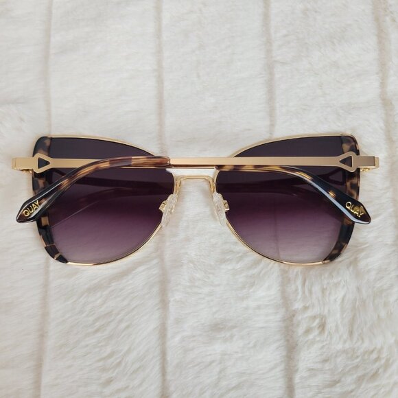 QUAY // ltd ed brown tortoise detail butterfly frame with brown fade lens - Picture 4 of 15